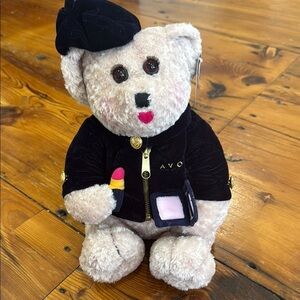 AVON Beary Beautiful "Ruby Lips" TEDDY BEAR 12"- Adorable Bear. New with tags